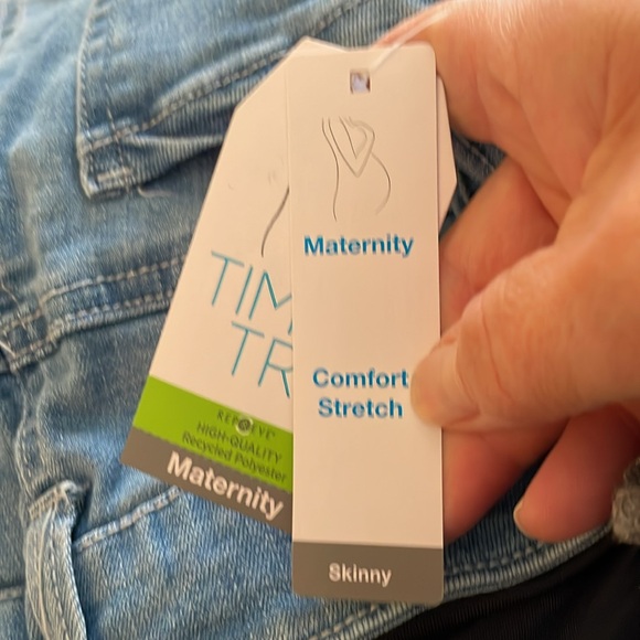 Time And Tru Maternity Comfort Stretch Skinny Jeans - Size M (8/10) - Picture 7 of 13